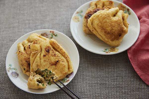 油揚げのニラそみファ餃子